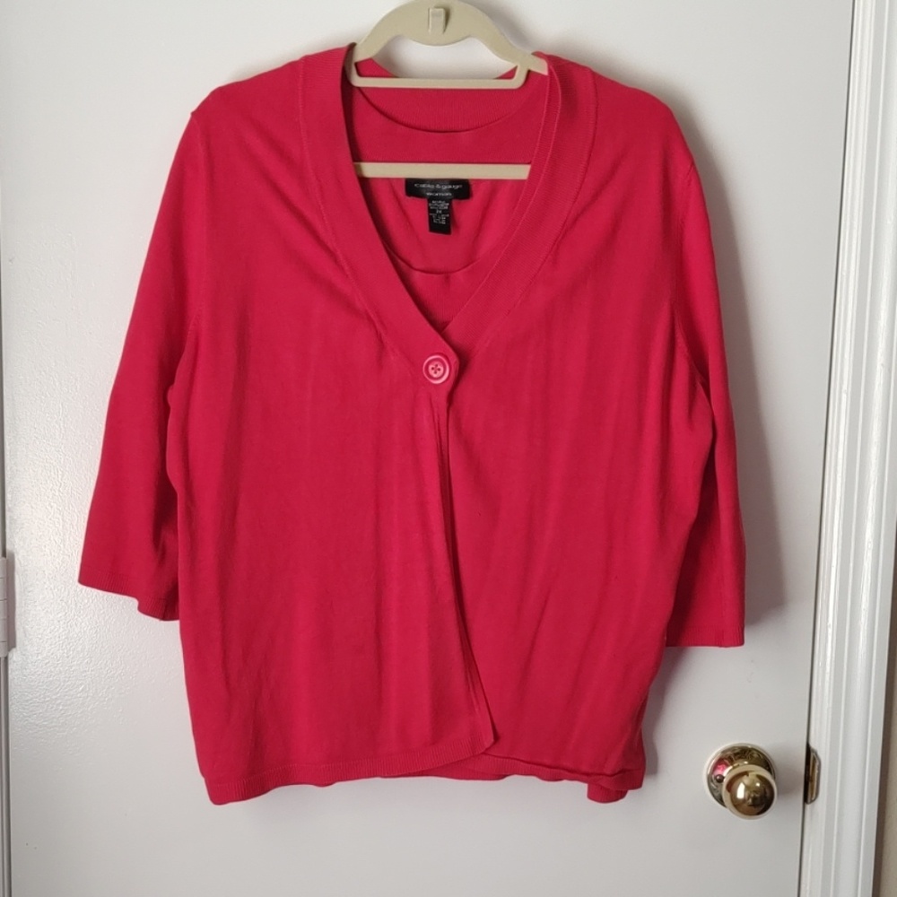 Cable & Gauge Cardigan Set 1X & 2X